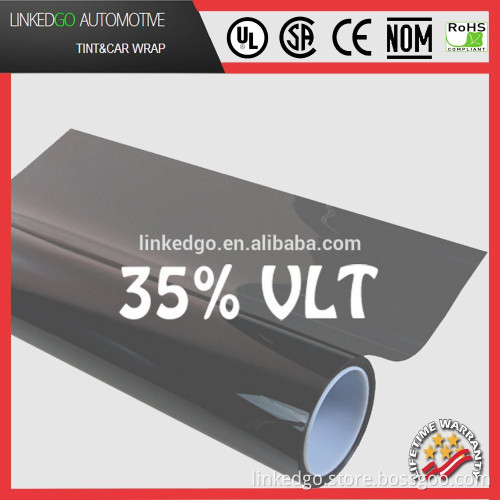 Solar window tint film Factory Wholesales 35%VLT Charcoal Black Car window tinting film
